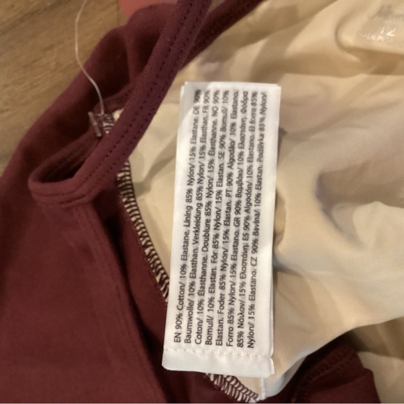 Mirella burgandy Seamed Camisole Dance Leotard Size 12 kids new - Picture 5 of 6